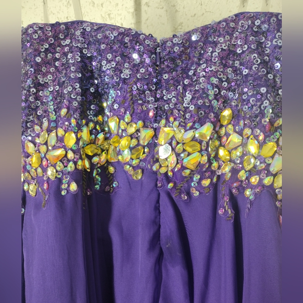 Beautiful formal  Fabuluxe purple dress - Picture 9 of 9